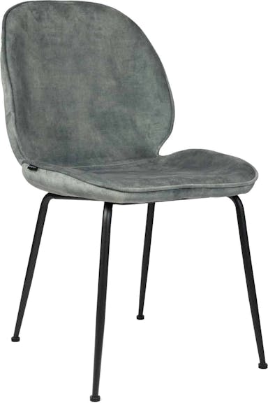 Liviza Velvet Chair Vistar - grey
