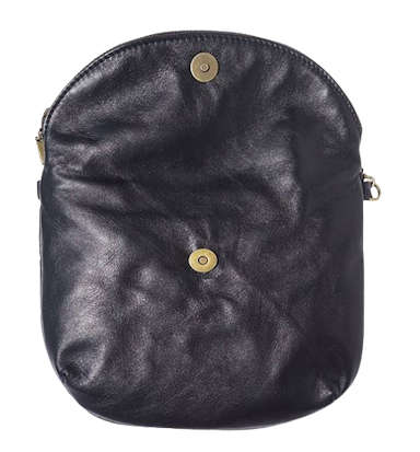 Vivi Oggi Leather Crossbody Bag - Black
