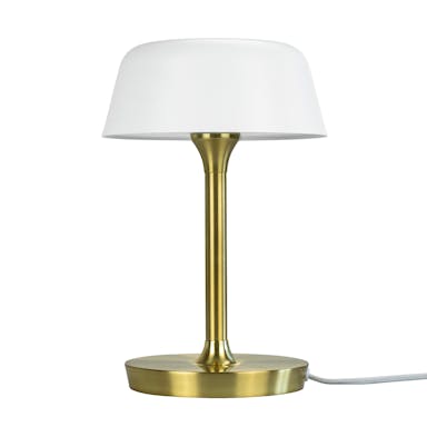 Valencia table lamp brass - White/ Brass