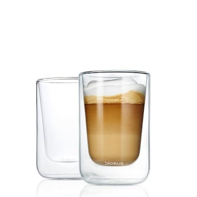 Blomus Set 2 insulated Cappuccino / tea Glasses,