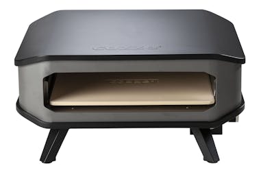 Cozze Cozze® 17" gas pizza oven with pizzastone, 30mbar, 5.0 kW - Black / Stainless Steel