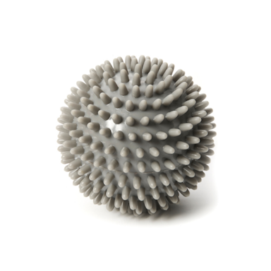 Wonder Core Spiky Massage Ball, 9 cm, Roller voor Spieren, Grijs