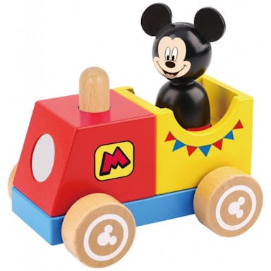 Disney Mickey Mouse Houten Speelgoedtrein 18 maanden 2-delig