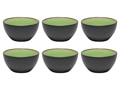 Tavola - Dish - Bowl - Ø 12x6cm - Earthenware - (6 pieces) - Lime Green Corfu