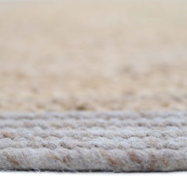 YHUKI TAUPE S tapis jute & laine