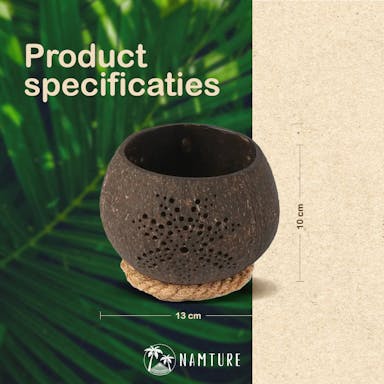 NAMTURE Kokosnoot Kaarshouder - Palmtree 1 Pack