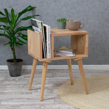 Furniteam Solid Wood Side Table