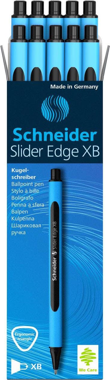 10x Schneider Slider Edge XB balpen zwart