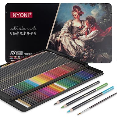 ACROPAQ Watercolor pencils - 72 colors, For adults - Watercolor pencils