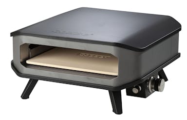 Cozze Cozze® 17" gas pizza oven with pizzastone, 30mbar, 5.0 kW - Black / Stainless Steel