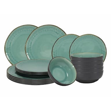 Tavola - Glaze - Service set - 18dl - High-quality pottery - Turquoise