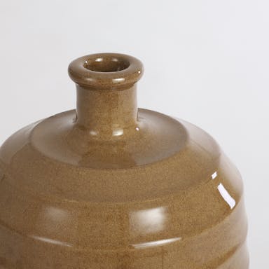 Casa Vivante Bellia Bottle Vase - H50 x Ø20 cm - Ochre