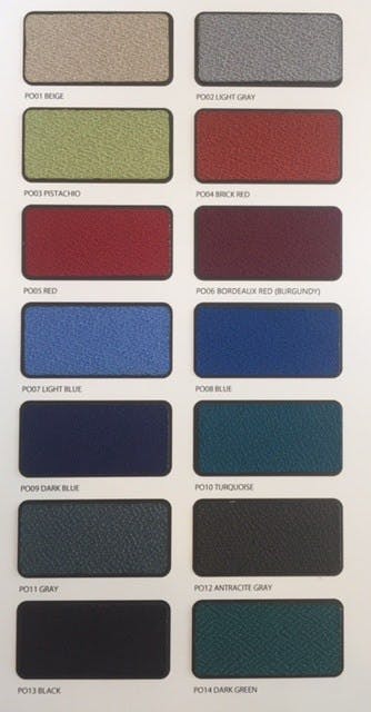 Akoestische wand Lucia breed 80CM hoog 120CM kleur lucia Blauw PO08 kleur beugel Aluminium (RAL9006)
