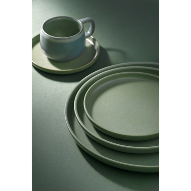Palmer Dinnerware set Sandy Loam Stoneware 6-person 30-piece Green