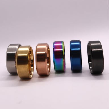Graveerbare Ring Rosé Goud 17.25 mm / maat 54