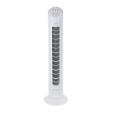 JAP Quebec - Tower Fan - Timer - Oscillating Column Fan - Standing Fan - Pedestal Fan - White