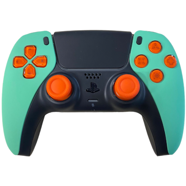 Clever Gaming Clever PS5 Draadloze Dualsense Controller  – Custom Mint'n Orange