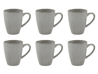 Tavola - Stone Gray - Coffee Mug - Gray - With Ear - 350ml - 6 pcs