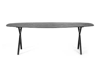 Dining room table oval, 230x110 cm, M340 black