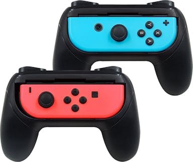 Grip Set Geschikt Voor Nintendo Switch Joy-Con Controller - 2 Stuks - Zwart
