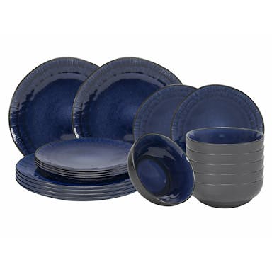 Tavola - Glaze - Service set - 18dl - High-quality pottery - Navy Blue