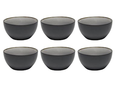 Tavola - Dish - Bowl - Ø 12x6cm - Earthenware - (6 pieces) - Gray Kos