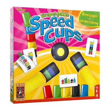 999Games Stapelgekke Speed Cups Actiespel, 6 Spelers