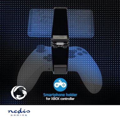 Telefoonhouder voor gaming | voor Xbox One controller | Universeel | Verstelbaar | Zwart Nedis