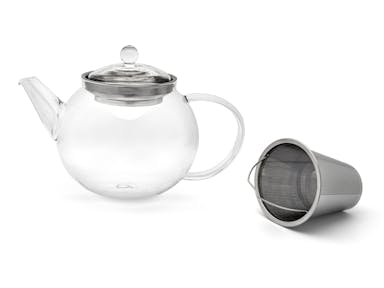 Bredemeijer Teapot Ravello 1.2L glass with filter s/s