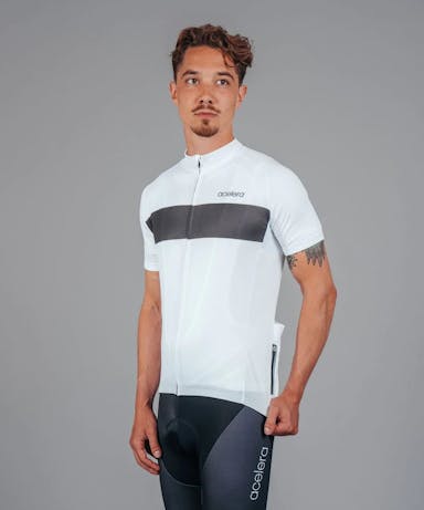 Essential Cycling Jersey White - XXL