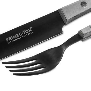 Primecook Fork and sharp knife