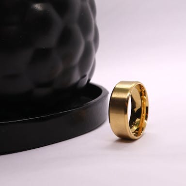 Graveerbare Ring Goud 18.25 mm / maat 57