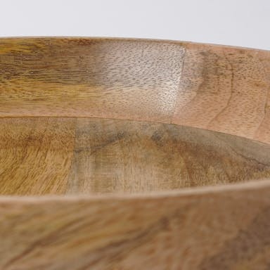 Mica Decorations Tomar Bowl - H4,5 x Ø20 cm - 100% FSC Mango Wood - Light brown