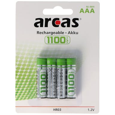 Arcas Micro AAA battery 4-pack 1100mAh