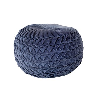 Roxxz Design Pouf Lilly – Pouf Velvet – 50×50 cm - Anthracite/Lilac
