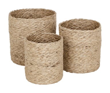 Home delight Basket Jute large gray set/3 - Small
