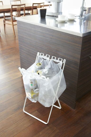 Yamazaki Garbage bag & grocery bag holder - Tower - white - White