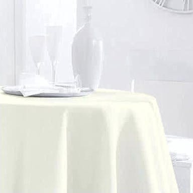 Dusk till Dawn Cotton Tablecloth Round - Ivory / ø 210cm