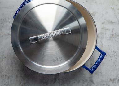 Saveur Selects Voyage Series - Triply stainless steel Cooking Pan Induction - Classic Blue / 30cm