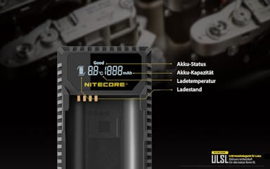 Nitecore ULSL USB-lader voor Leica-camera's