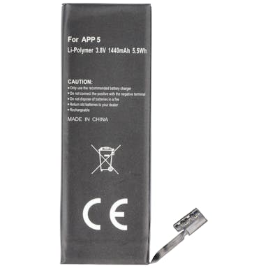 Battery suitable for Apple iPhone 5 Li-Polymer battery 1440mAh without installation tool