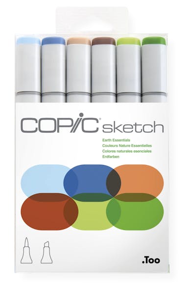 Copic Sketch Marker Set - Earth Colors - 6 stuks