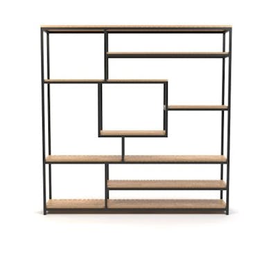 Industrial Bookcase COD - Mango Wood - 200x40x150cm - 200x40x200cm