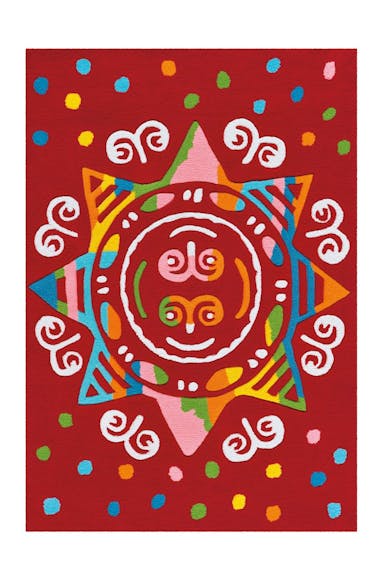 Arte Espina Spirit Glowy 3145 Red Mandala 110cm x 160cm