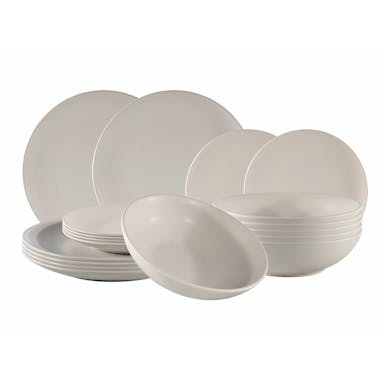 Tavola - Glaze - Service set - 18dl - High-quality pottery - Matte White