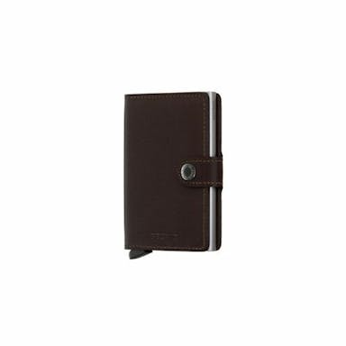 Secrid Mini wallet original Dark Brown - Donker bruin / 9,7 x 6,5 x 1,6 cm / Aluminium-Leer-Kunststof