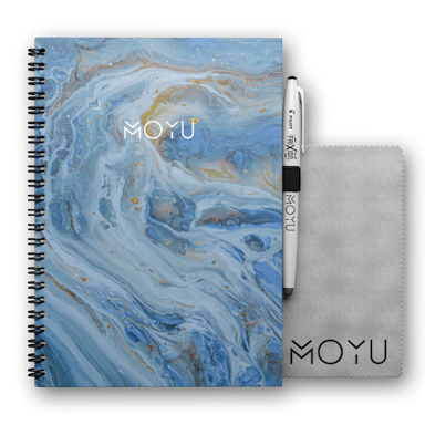 MOYU Erasable Notebook A5 Premium Hardcover - Beyond Blue