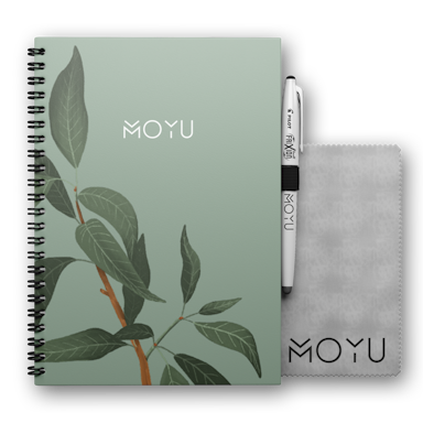 MOYU Erasable Notebook A5 Premium Hardcover - Lovely Leafs