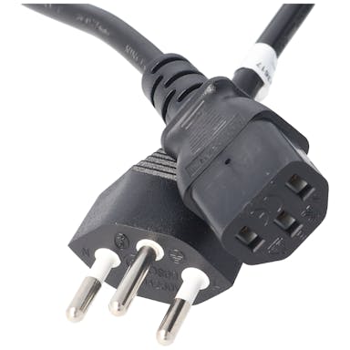 Power cord with Switzerland plug for IEC socket C13