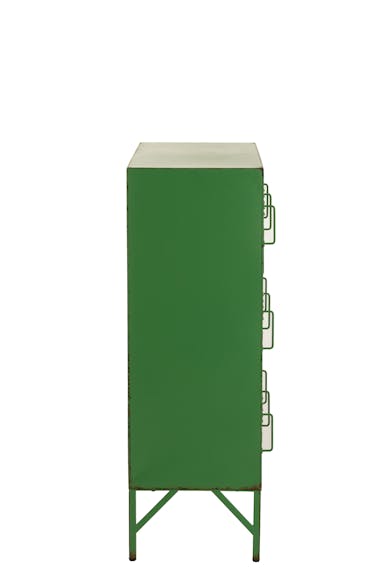 J-Line Kast 9 Deuren Metaal Groen
